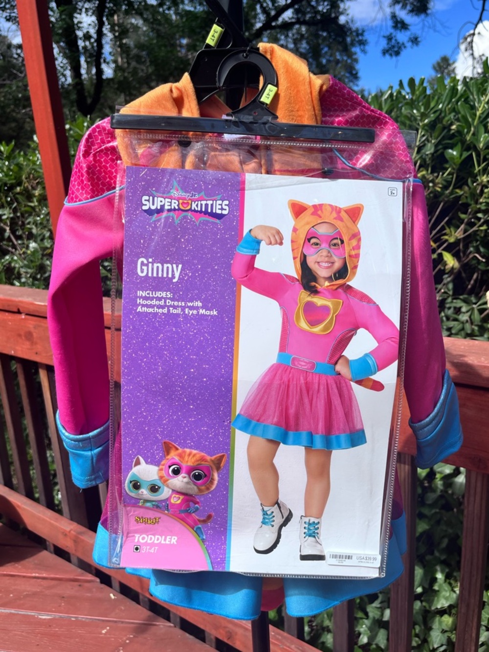 Ginny Toddler Pink Hooded Dress Costume
